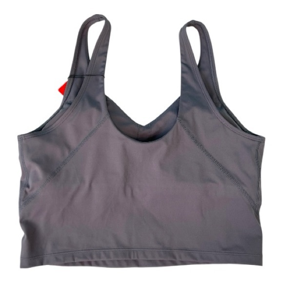 The Gym People Sports Bra Longline Tank Wirefree Padded Gray Size L - Picture 2 of 4